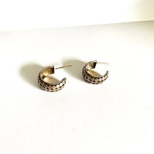 Vintage Sterling Silver Hoop Earrings